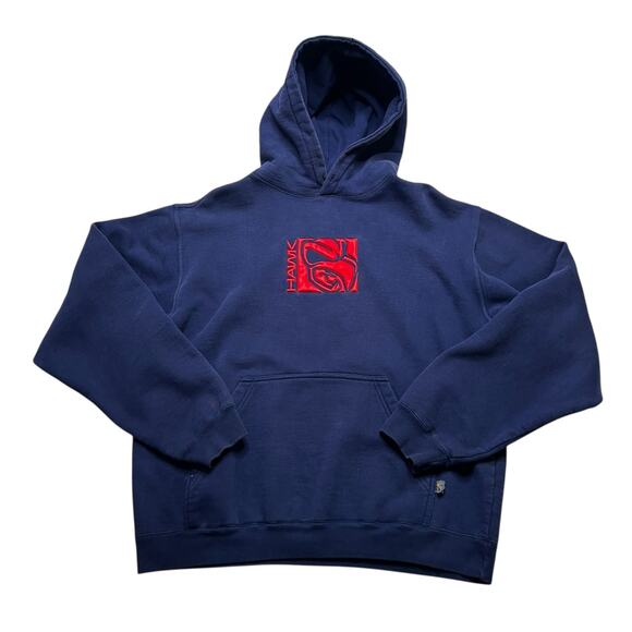 Y2K Tony Hawk Hoodie Mens Medium Blue/Red Grunge Skate Surf baggy / retro 2000’s - Picture 9 of 11